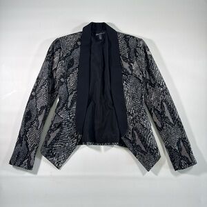 Kenneth Cole Black and Gray Snake Skin Patterned Blazer